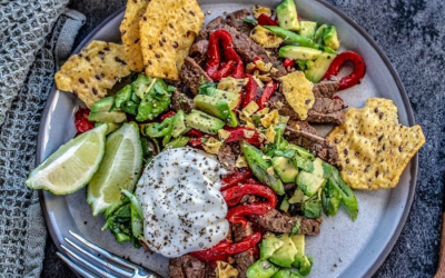 Steak Salsa Nacho Plate